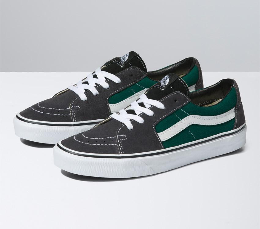 Vans Sk8-Low Mens Womens - Jungle Green/Charcoal VN0A5KXDJGC Shoes