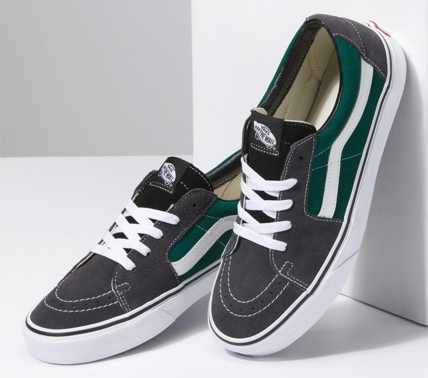 Vans Sk8-Low Mens Womens - Jungle Green/Charcoal VN0A5KXDJGC Shoes