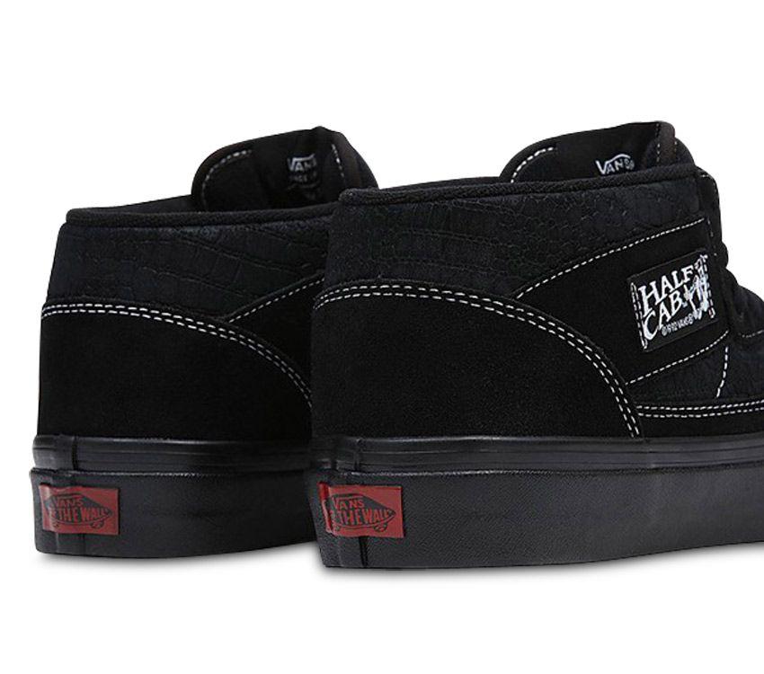 Vans Anaheim Factory Half Cab 33 Dx Mens Womens - Anaheim Factory OG Croc Emboss Black/Black VN0A5KX6BKA Shoes