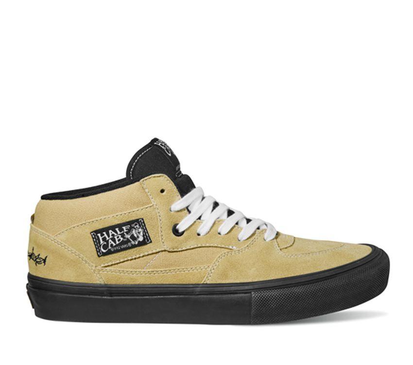 Vans Elijah Berle Skate Half Cab Mens Womens - Elijah Berle Khaki/Black VN0A5FCDZF5 Shoes