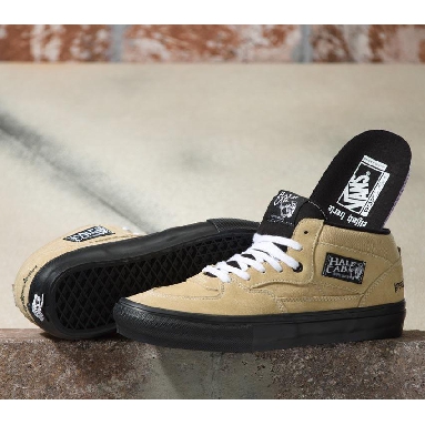 Vans Elijah Berle Skate Half Cab Mens Womens - Elijah Berle Khaki/Black VN0A5FCDZF5 Shoes