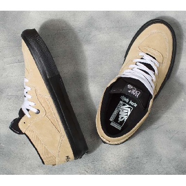 Vans Elijah Berle Skate Half Cab Mens Womens - Elijah Berle Khaki/Black VN0A5FCDZF5 Shoes