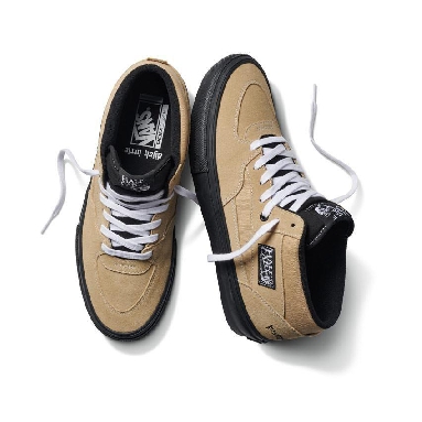 Vans Elijah Berle Skate Half Cab Mens Womens - Elijah Berle Khaki/Black VN0A5FCDZF5 Shoes