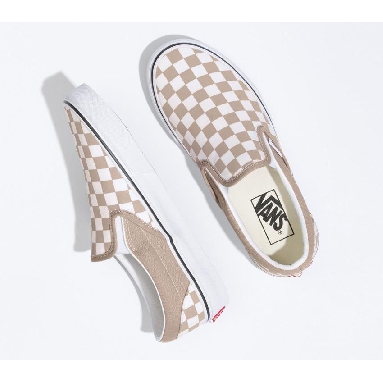 Vans Classic Slip-On Checkerboard Mens Womens - Etherea/True White VN000XG8AZT Shoes