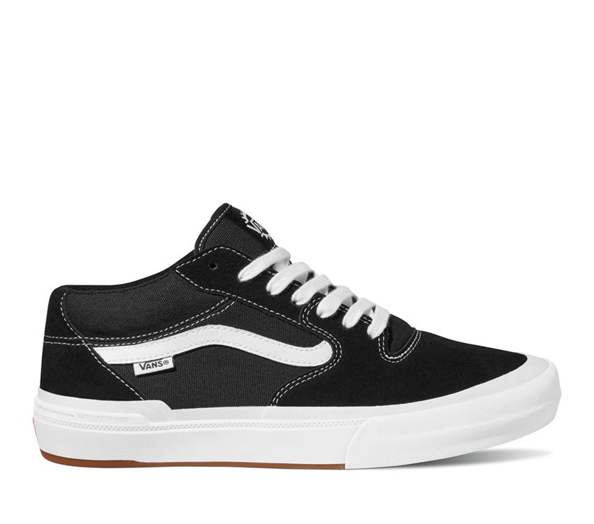 Vans Style 114 Mens Womens - Black/White VN0A4BXLBA2 Shoes