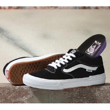 Vans Style 114 Mens Womens - Black/White VN0A4BXLBA2 Shoes