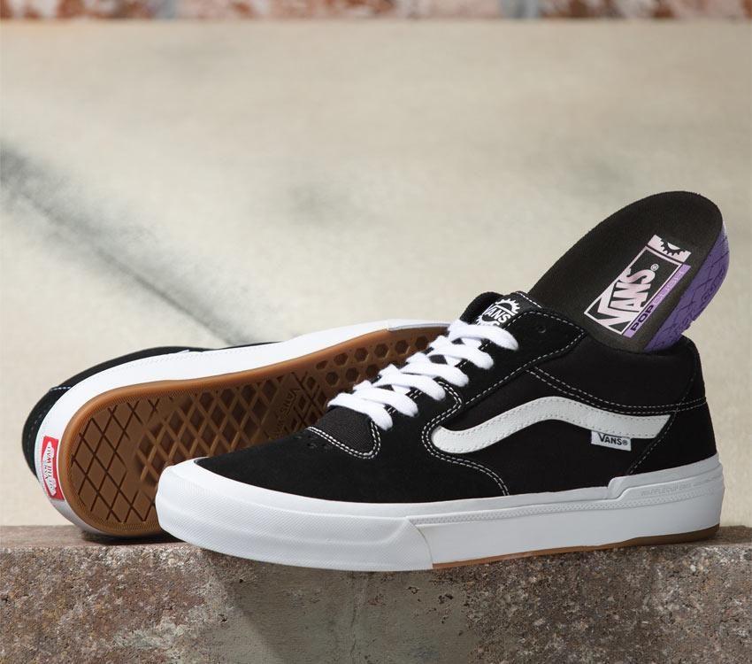 Vans Style 114 Mens Womens - Black/White VN0A4BXLBA2 Shoes