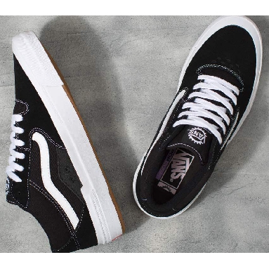 Vans Style 114 Mens Womens - Black/White VN0A4BXLBA2 Shoes