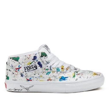 Vans Skate Half Cab Daniel Johnston Mens Womens - White/Multi VN0A5FCDWTM Shoes