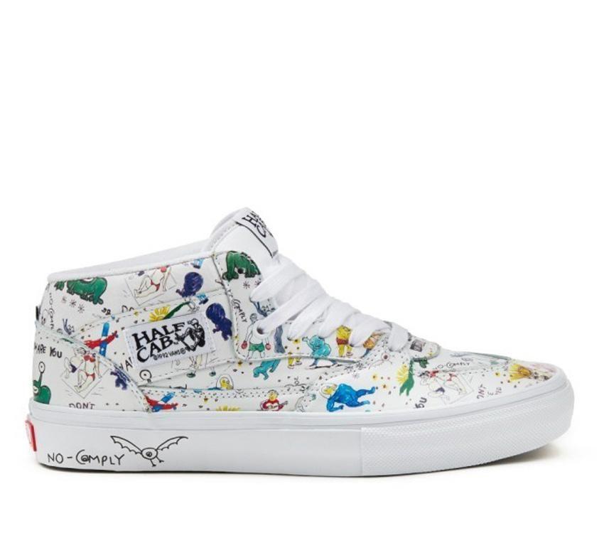 Vans Skate Half Cab Daniel Johnston Mens Womens - White/Multi VN0A5FCDWTM Shoes