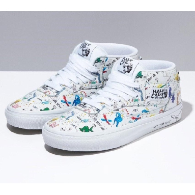 Vans Skate Half Cab Daniel Johnston Mens Womens - White/Multi VN0A5FCDWTM Shoes