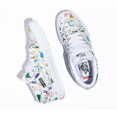 Vans Skate Half Cab Daniel Johnston Mens Womens - White/Multi VN0A5FCDWTM Shoes