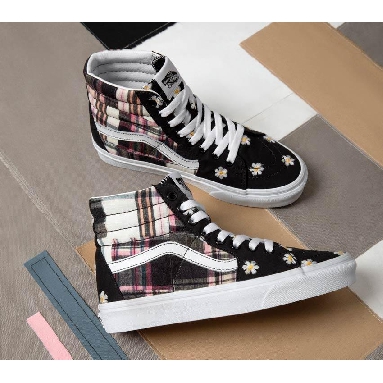 Vans Sk8-Hi Floral Plaid Mens Womens - Floral Plaid Patchwork VN0A7Q5NUUW Shoes