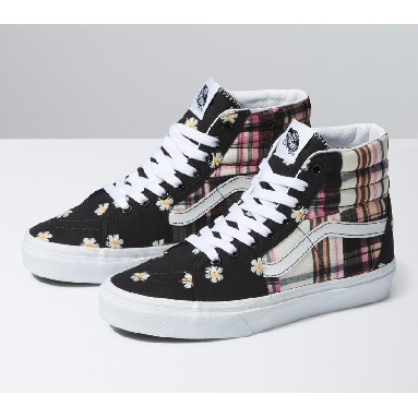 Vans Sk8-Hi Floral Plaid Mens Womens - Floral Plaid Patchwork VN0A7Q5NUUW Shoes