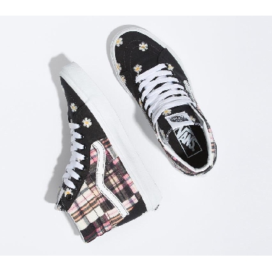 Vans Sk8-Hi Floral Plaid Mens Womens - Floral Plaid Patchwork VN0A7Q5NUUW Shoes