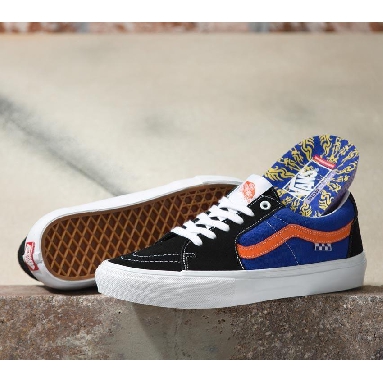 Vans Skate Sk8-Low Mens Womens - Dragon Flame Blue/Orange VN0A5FCFBLQ Shoes