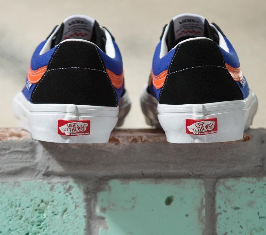 Vans Skate Sk8-Low Mens Womens - Dragon Flame Blue/Orange VN0A5FCFBLQ Shoes