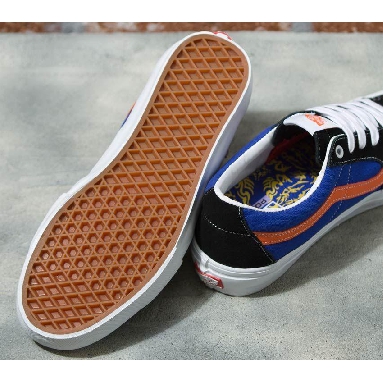 Vans Skate Sk8-Low Mens Womens - Dragon Flame Blue/Orange VN0A5FCFBLQ Shoes