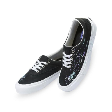 Vans Splatter Embroidery Acer Ni Womens - Black/True White VN0A4UWY8CN Shoes