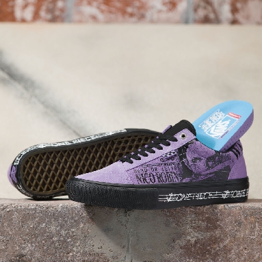 Vans x One Piece Skate Old Skool Mens Womens - ONE PIECE WANTED NICO ROBIN PURPLE VN0A5FCBPRP Shoes