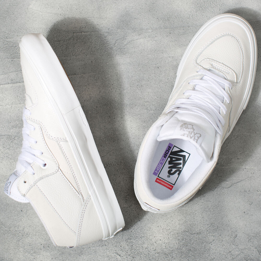 Vans Elijah Berle Skate Half Cab Mens Womens - DAZ WHITE/WHITE VN0A5FCDWWW Shoes