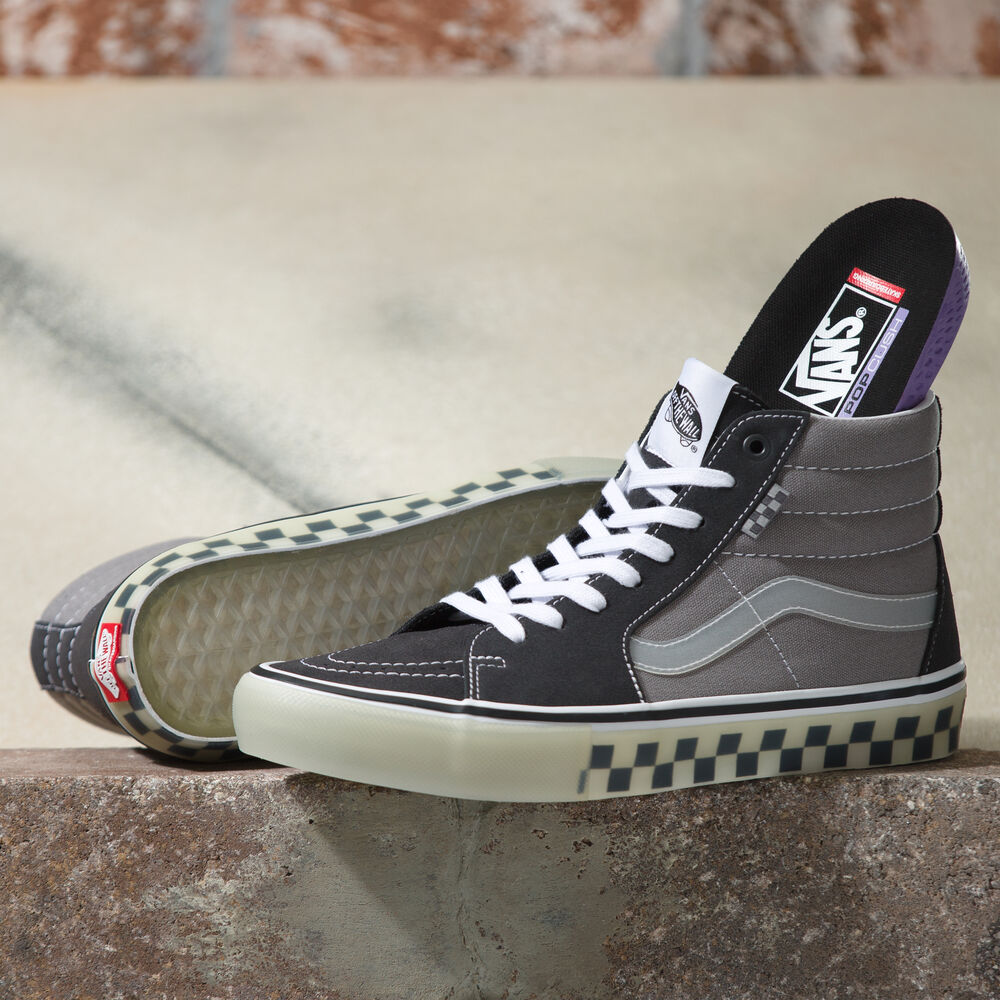 Vans x One Piece Skate SK8-Hi Mens Womens - TRANSLUCENT RUBBER GREY VN0A5FCCGRY Shoes