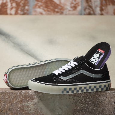 Vans x One Piece Skate Old Skool Mens Womens - TRANSLUCENT RUBBER BLACK/CLEAR VN0A5FCBBCQ Shoes