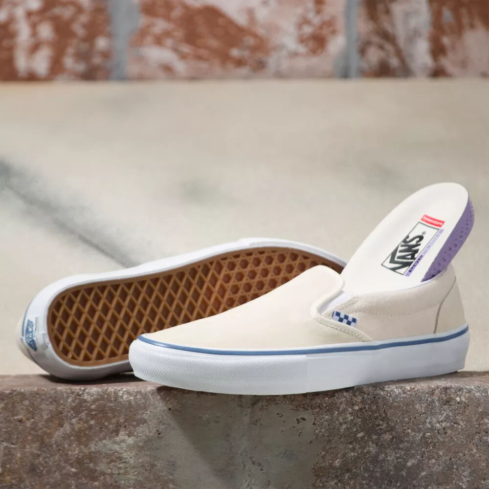 Vans Skate Classics Slip-On Mens Womens - RAW CANVAS CLASSIC WHITE VN0A5FCAACV Shoes