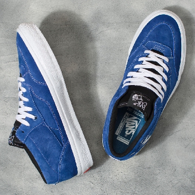 Vans x Krooked Skate Half Cab 92 VCU Mens Womens - (KROOKED BY NATAS FOR RAY) BLUE VN0A4BW9APG Shoes