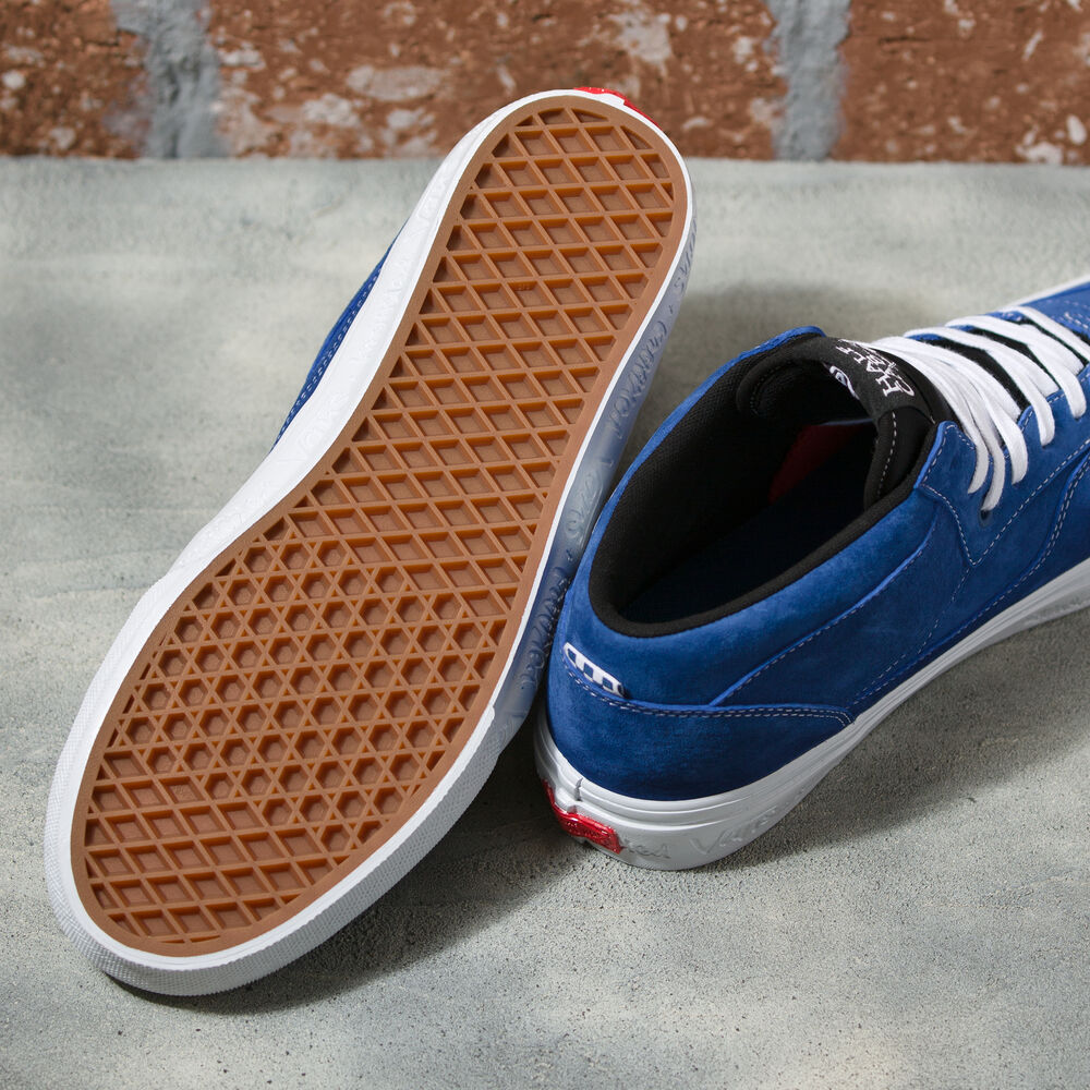 Vans x Krooked Skate Half Cab 92 VCU Mens Womens - (KROOKED BY NATAS FOR RAY) BLUE VN0A4BW9APG Shoes