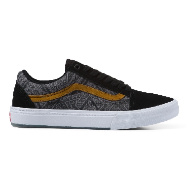 Vans Courage Adams BMX Old Skool Mens Womens - (COURAGE ADAMS) BLACK/GOLDEN BROWN VN0A5JIPACQ Shoes