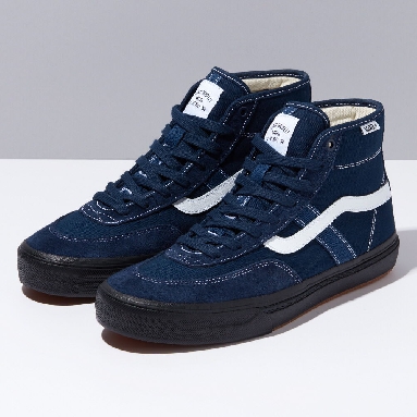 Vans Crockett High VCU Mens Womens - NAVY/BLACK VN0A4BWQNGV Shoes