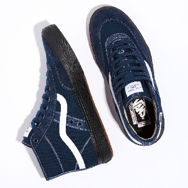 Vans Crockett High VCU Mens Womens - NAVY/BLACK VN0A4BWQNGV Shoes