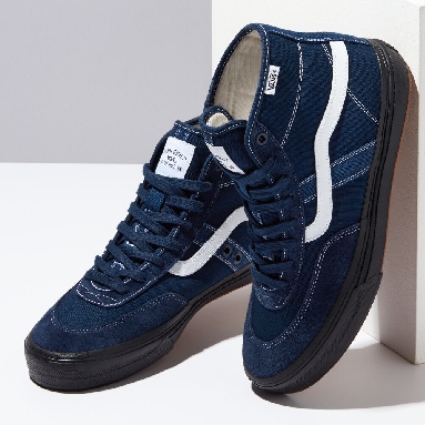 Vans Crockett High VCU Mens Womens - NAVY/BLACK VN0A4BWQNGV Shoes