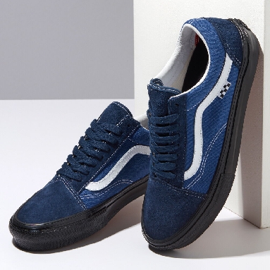 Vans Skate Old Skool VCU Mens Womens - NAVY/BLACK VN0A4BWANGV Shoes