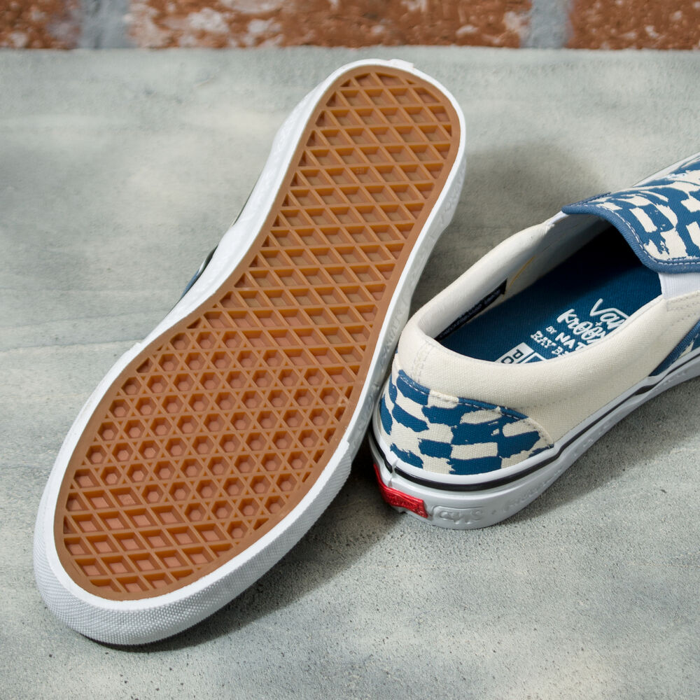 Vans x Krooked Featuring Art By Natas For Ray Barbee Skate Slip-On VCU Mens Womens - (KROOKED BY NATAS FOR RAY) BLUE VN0A4BWDAPG Shoes