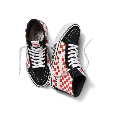 Vans Skate Grosso Sk8-Hi Reissue Mens Womens - GROSSO 84 BLK/RED CHECK VN0A5KYR428 Shoes