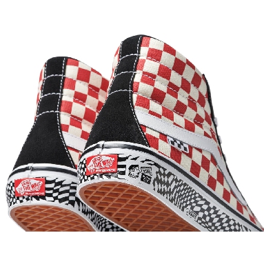 Vans Skate Grosso Sk8-Hi Reissue Mens Womens - GROSSO 84 BLK/RED CHECK VN0A5KYR428 Shoes