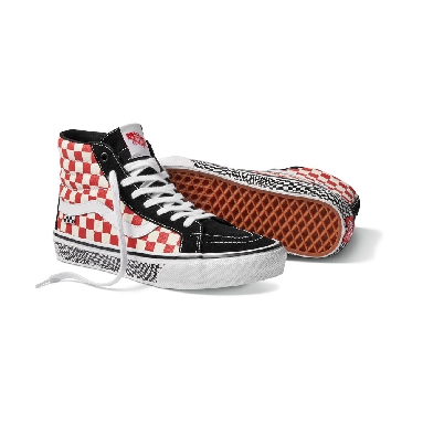 Vans Skate Grosso Sk8-Hi Reissue Mens Womens - GROSSO 84 BLK/RED CHECK VN0A5KYR428 Shoes