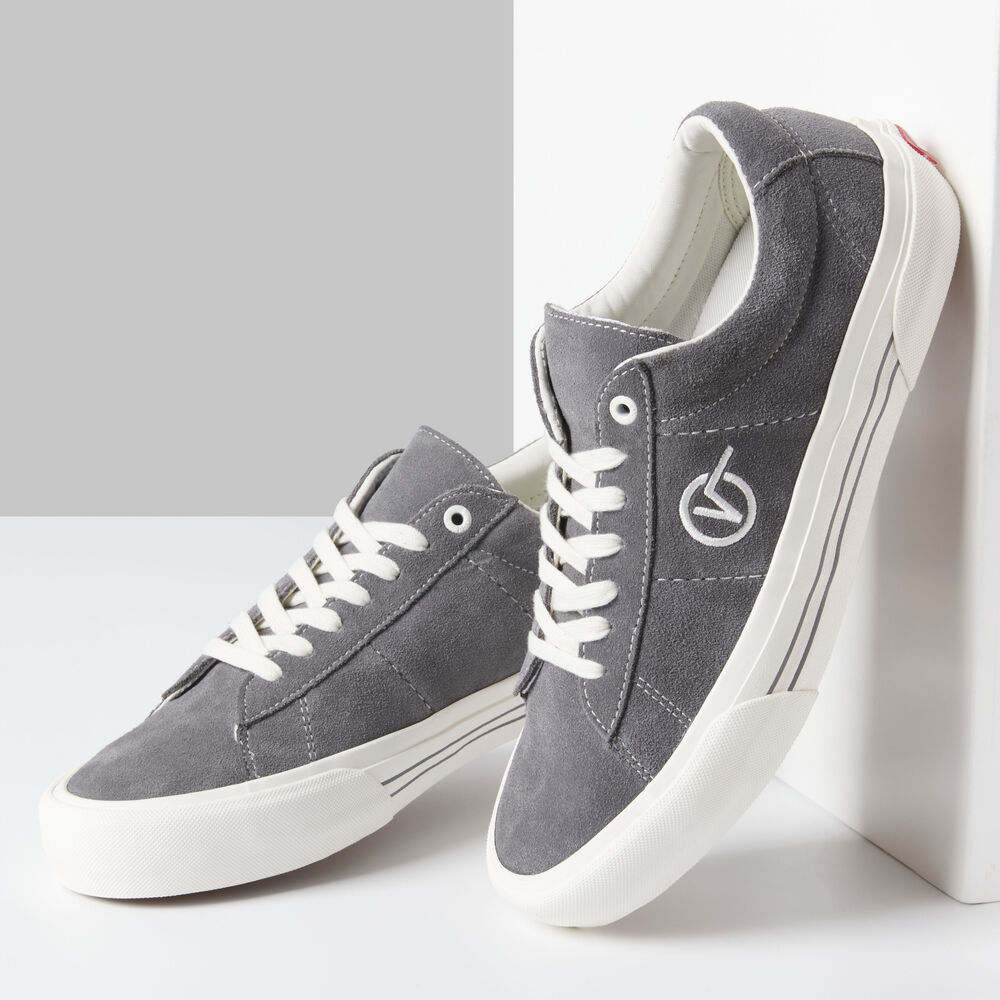 Vans Saddle Sid Pro Mens Womens - PEWTER/MARSHMALLOW VN0A4BTBGX8 Shoes