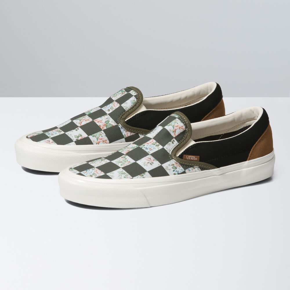 Vans Classic Slip-On 98 DX Mens Womens - BRICOLAGE CHECK MULTI CHECK VN0A7Q58J4E Shoes