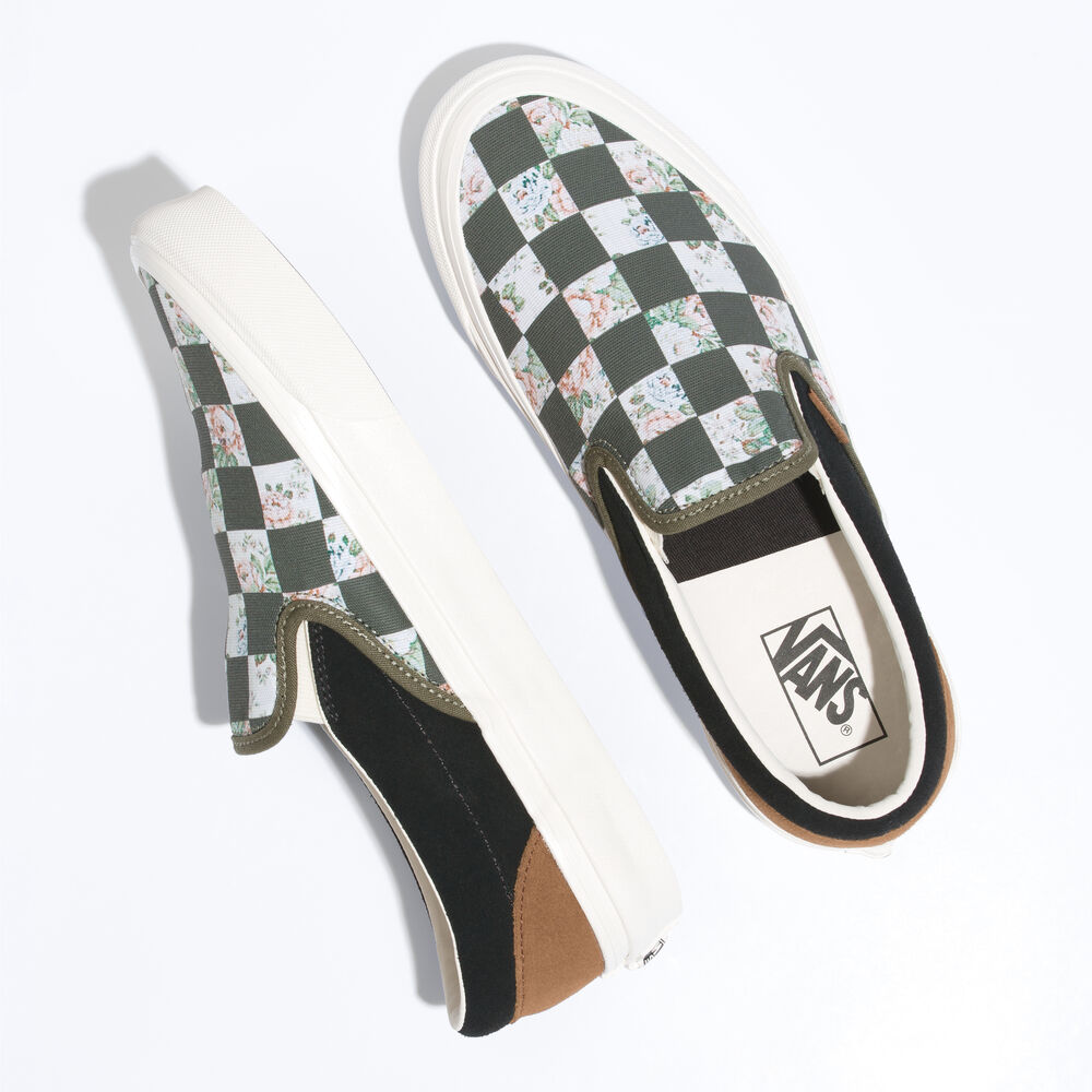 Vans Classic Slip-On 98 DX Mens Womens - BRICOLAGE CHECK MULTI CHECK VN0A7Q58J4E Shoes