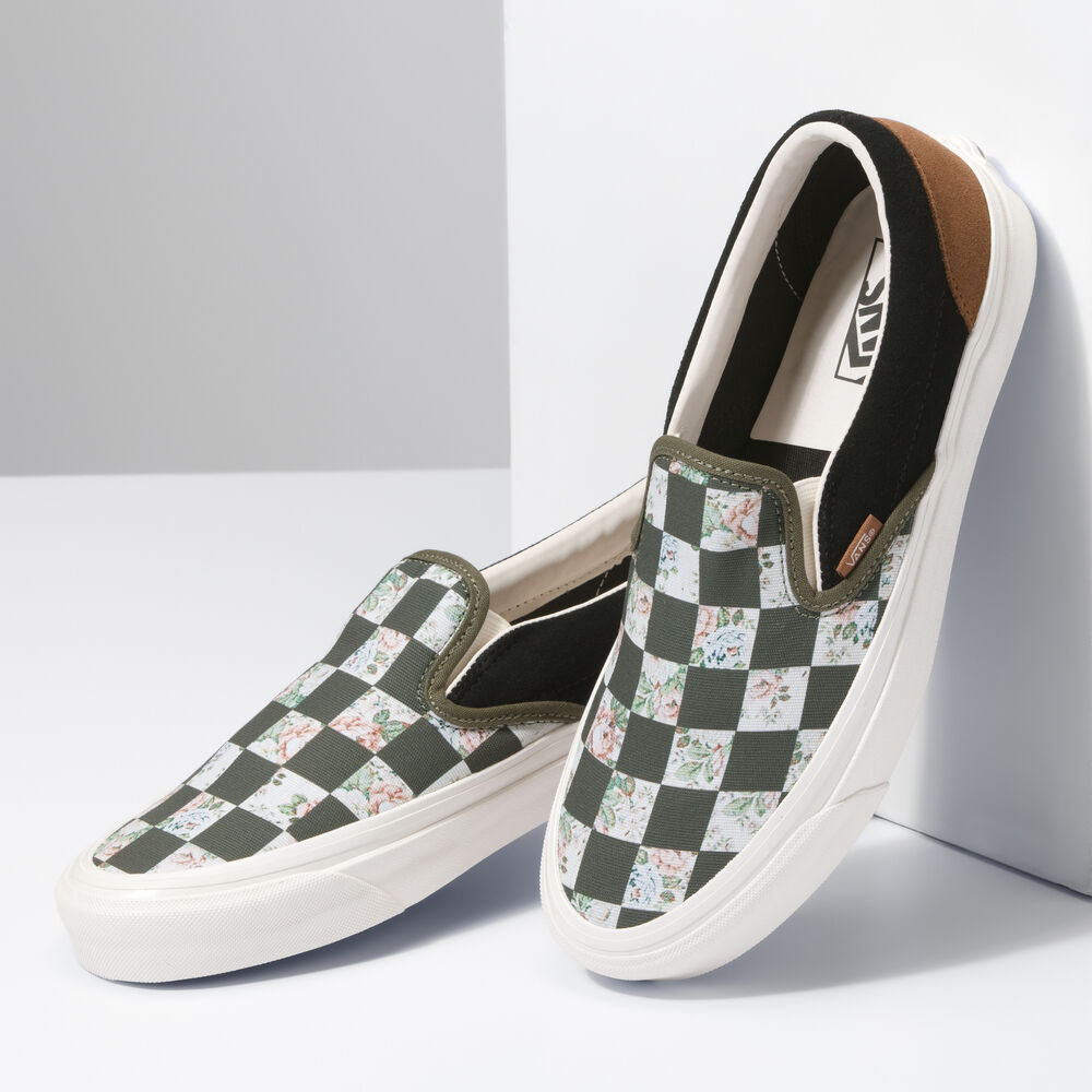 Vans Classic Slip-On 98 DX Mens Womens - BRICOLAGE CHECK MULTI CHECK VN0A7Q58J4E Shoes