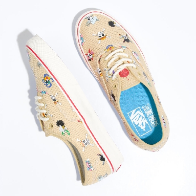 Vans x One Piece Authentic Mens Womens - ONE PIECE STRAW HAT CREW NATURAL/MULTI VN0A5JMPKKK Shoes