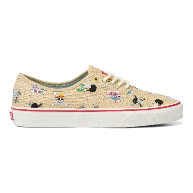 Vans x One Piece Authentic Mens Womens - ONE PIECE STRAW HAT CREW NATURAL/MULTI VN0A5JMPKKK Shoes