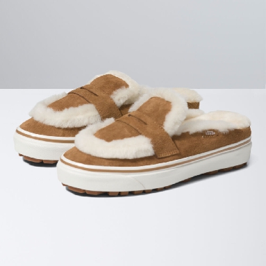 Vans Style 53 Cozy Mule DX Mens Womens - SHEARLING CHIPMUNK VN0005U3GWT Shoes