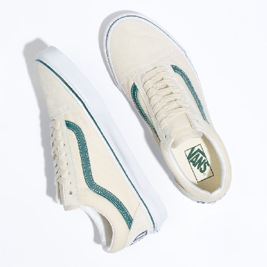 Vans Suede Old Skool Mens Womens - TEAM WELLNESS BONE WHITE VN0A4BW2BWQ Shoes