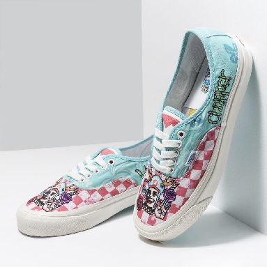 Vans x One Piece Authentic 44 DX Mens Womens - ONE PIECE MULTI/WHITE VN0005U8JBW Shoes