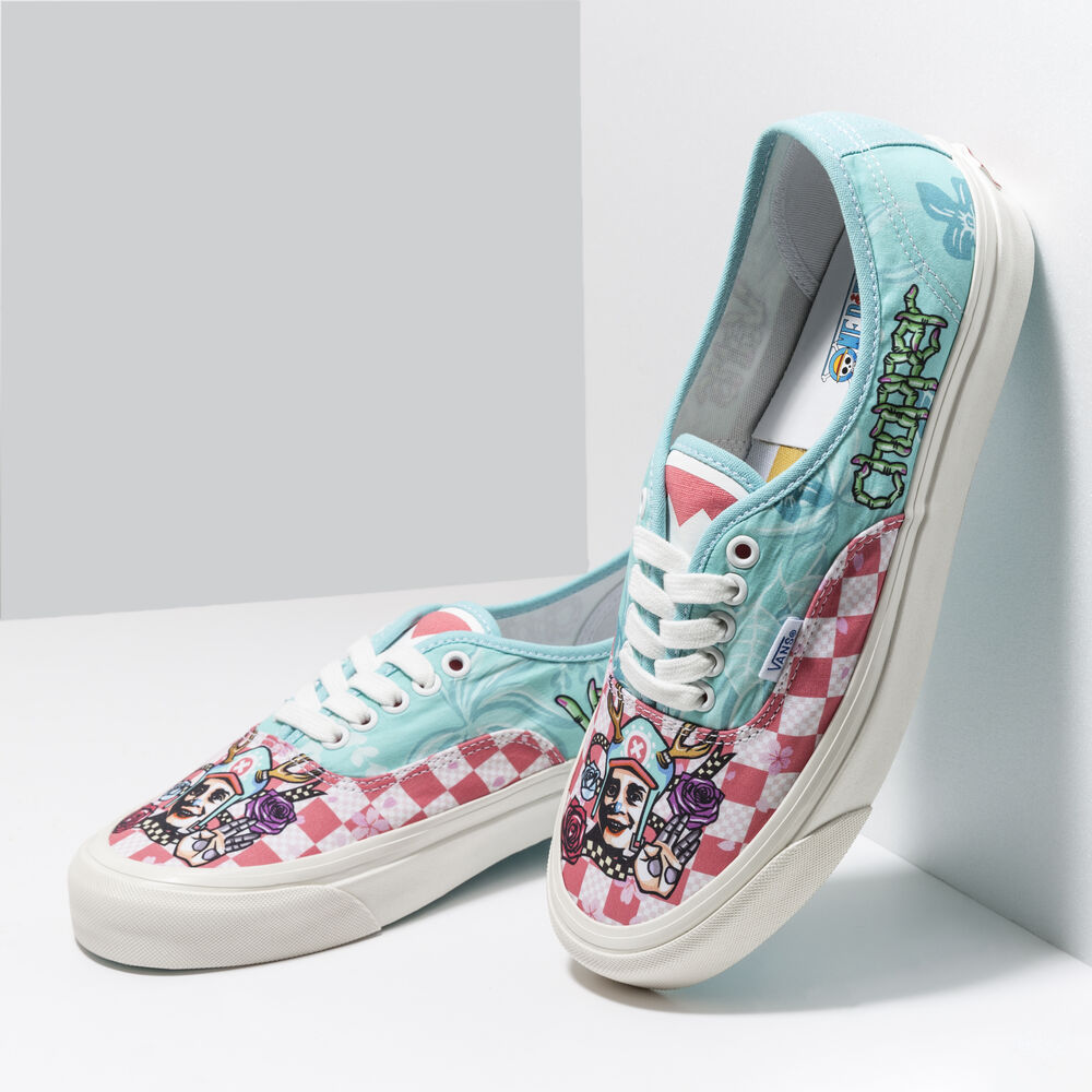 Vans x One Piece Authentic 44 DX Mens Womens - ONE PIECE MULTI/WHITE VN0005U8JBW Shoes