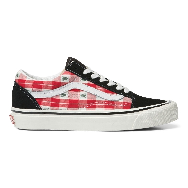 Vans Anaheim Factory Old Skool 36 DX Mens Womens - ANAHEIM FACTORY OG PLAID RED VN0A4BW3RED Shoes